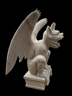 Large 20th Century Granite Gargoyle