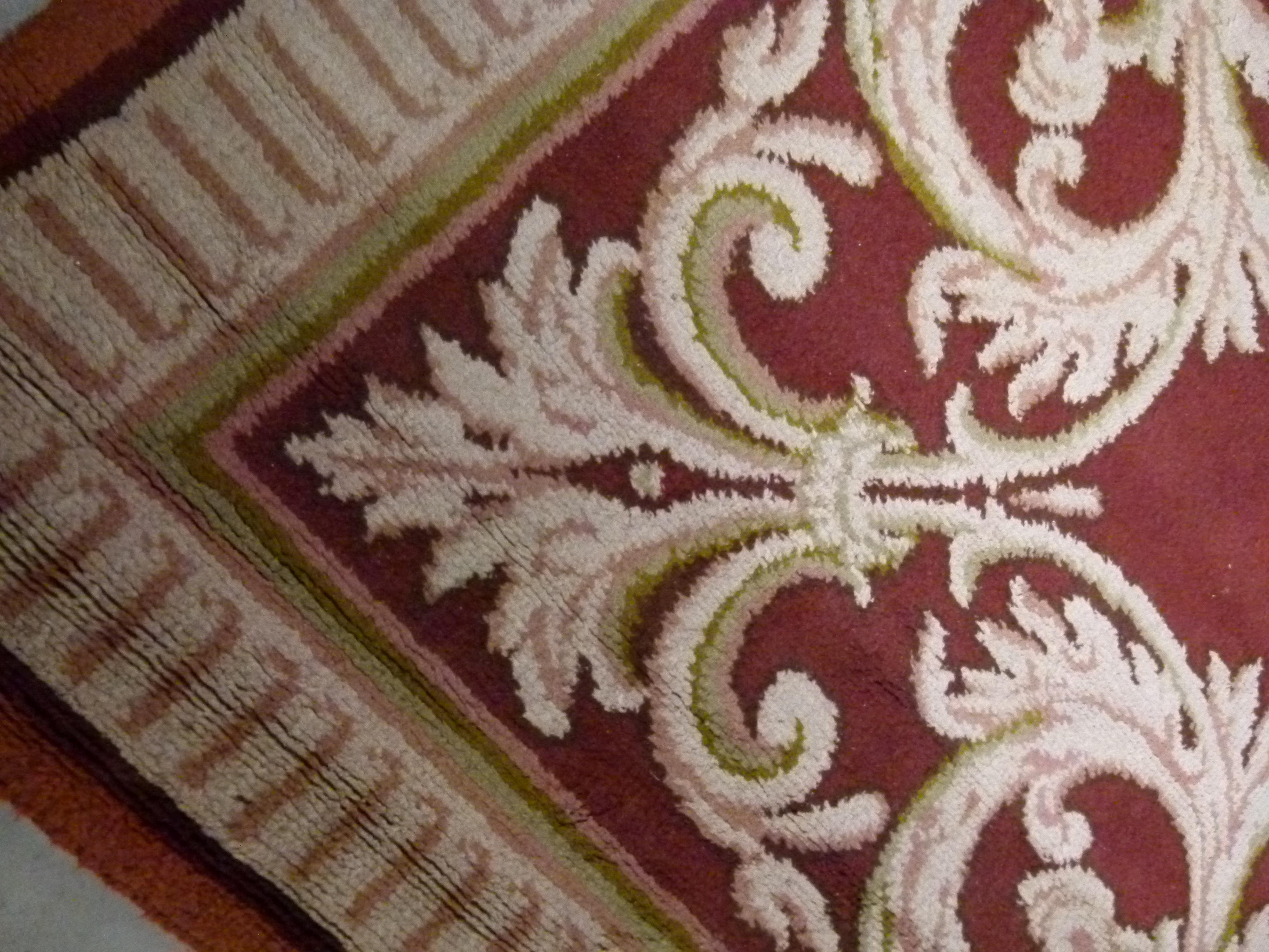 Hand-Knotted Large 20th Century Hand Knotted Wool Spanish Rug