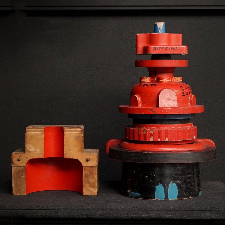 Large 20th Century Industrial Wooden Foundry Molds or Moulds For Sale at 1stdibs