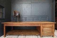 Large 20th Century Industrial Work Table or Kitchen Island