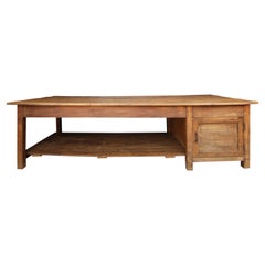 Large 20th Century Industrial Work Table or Kitchen Island