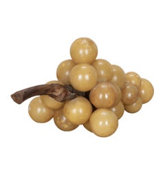 Large 20th Century Italian Bunch of Alabaster Grapes