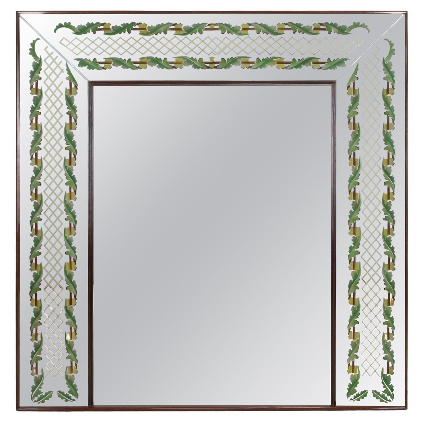 Large 20th Century Italian Illuminated Mirror For Sale