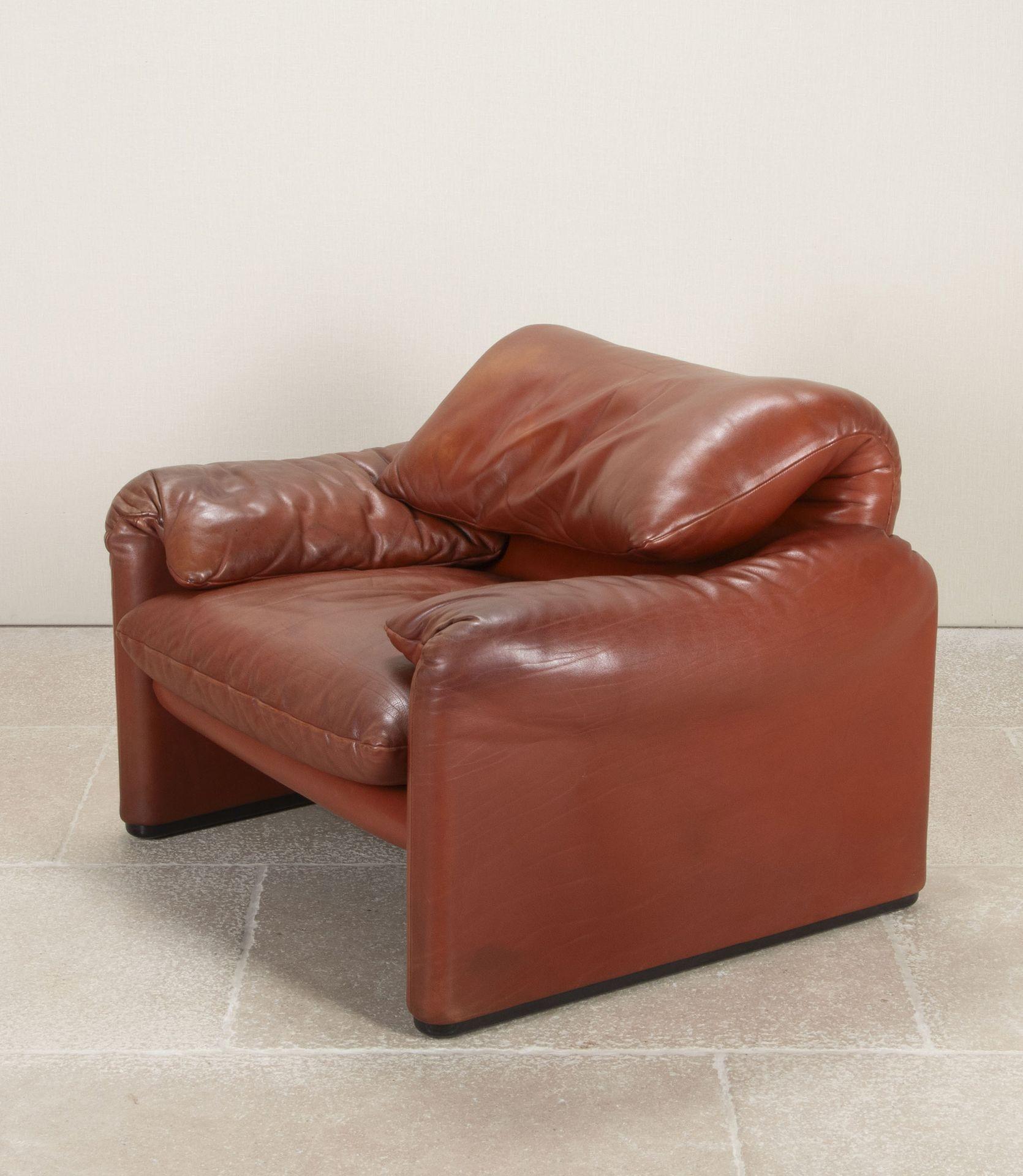 Grand fauteuil en cuir italien du 20e siècle Bon état - En vente à Gloucestershire, GB