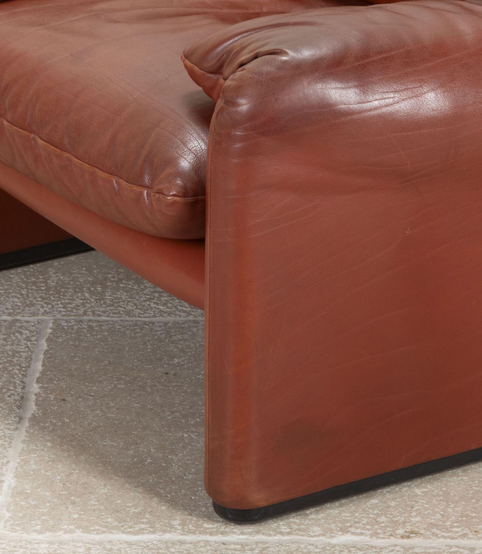 Grand fauteuil en cuir italien du 20e siècle en vente 1