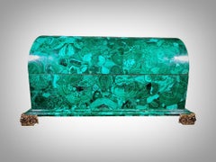 Grande boîte en malachite du 20ème siècle, 70 x 40 x 33 cm