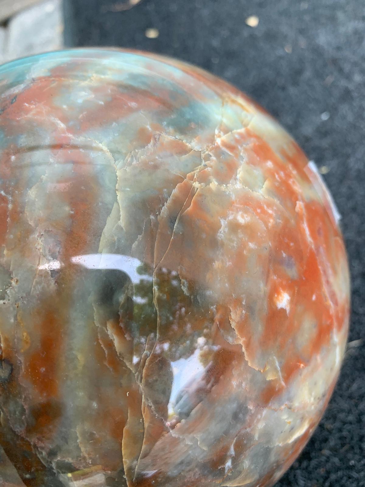Large 20th Century Marble Orb For Sale 3