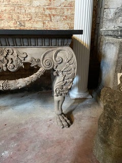 Large 20th Century Marble Top Table in a William Kent Style