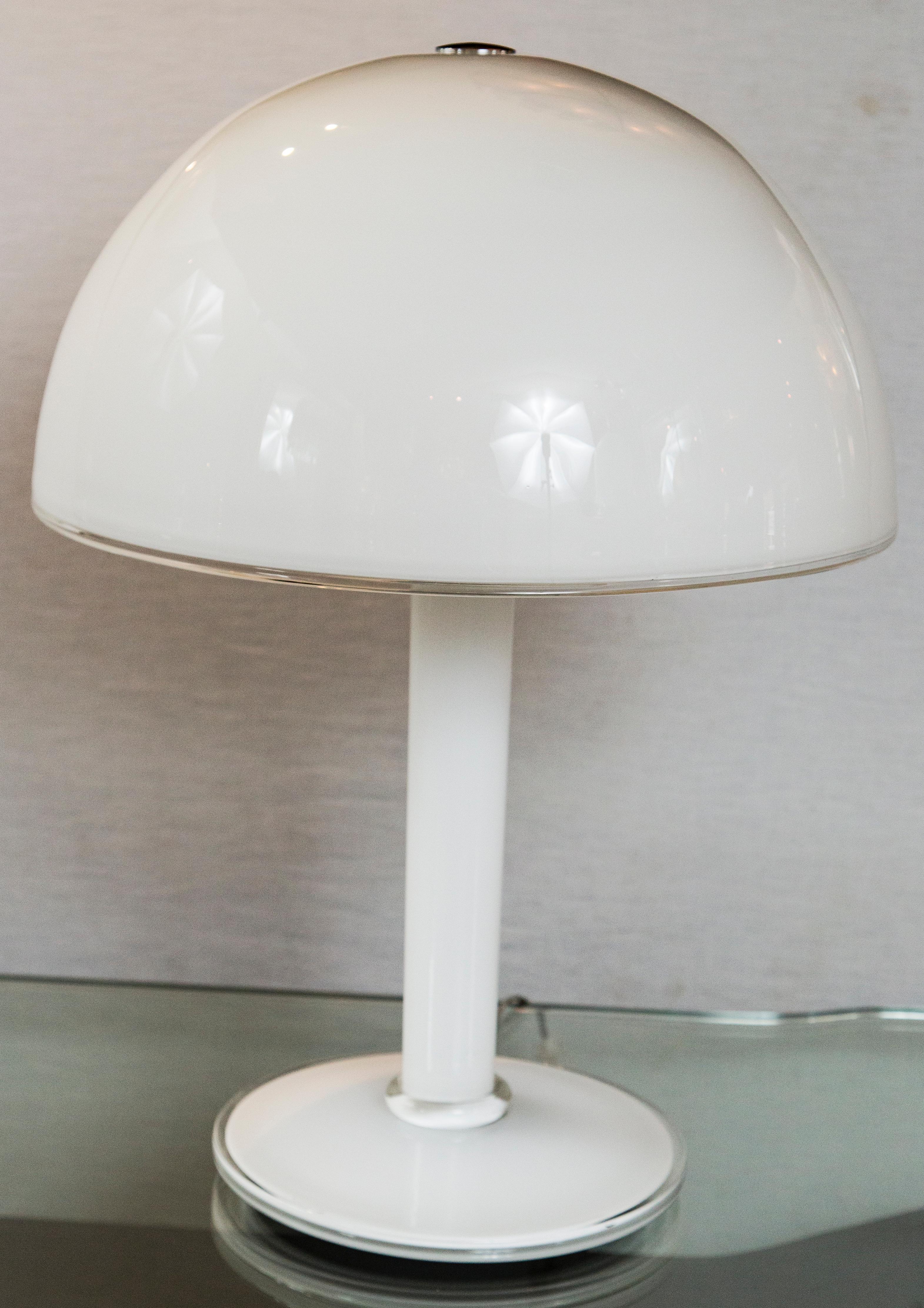 mid century dome lamp