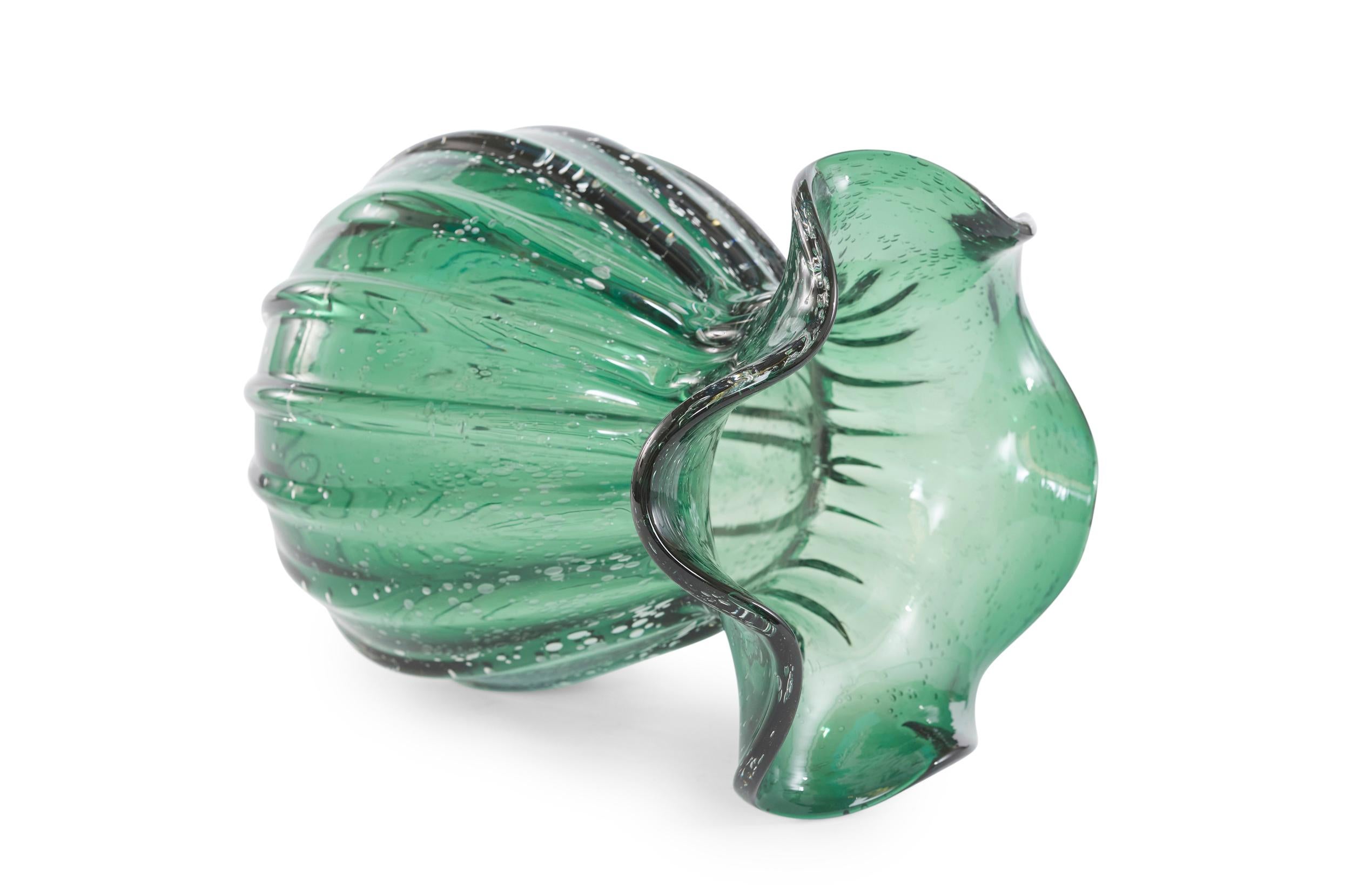 Verre de Murano Grand vase en verre de Murano du 20e siècle en vente