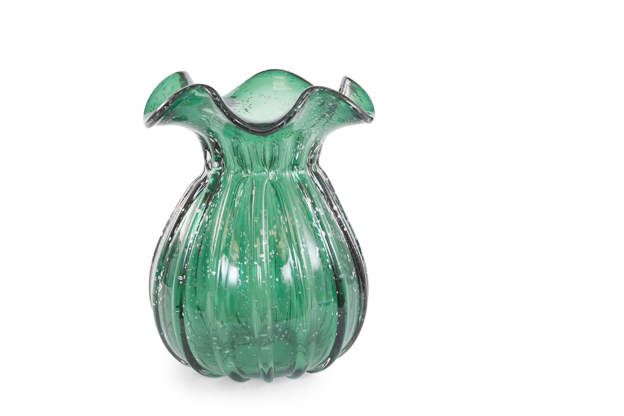 Grand vase en verre de Murano du 20e siècle en vente 2