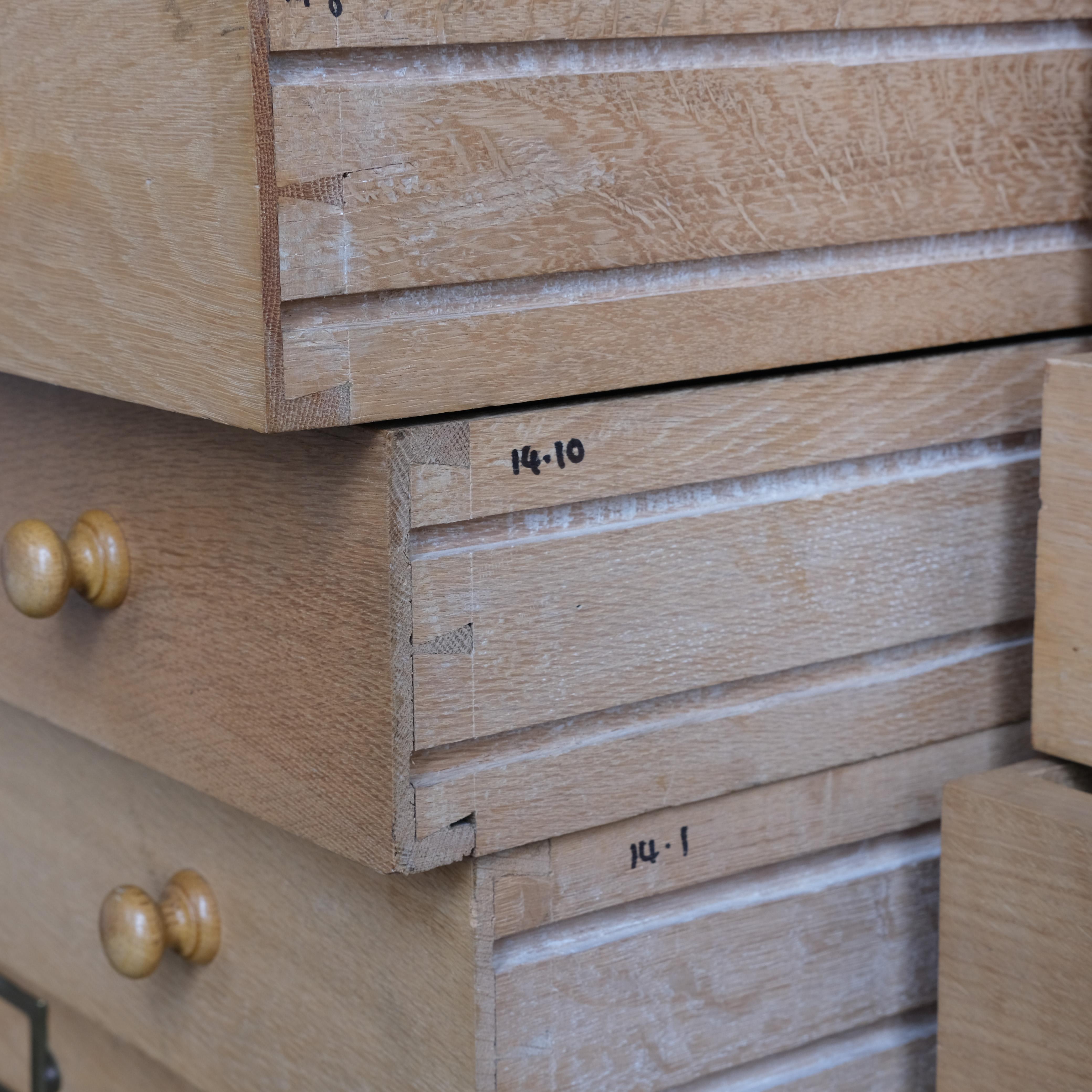 Large 20th Century Oak Collectors / Museum Drawers 4