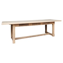 Large 20th Century Oak Farm Dining Table