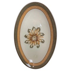 Large 20th-Century Oval CNP Stoneware Platter – Vallée Grand Feu - 2Y385