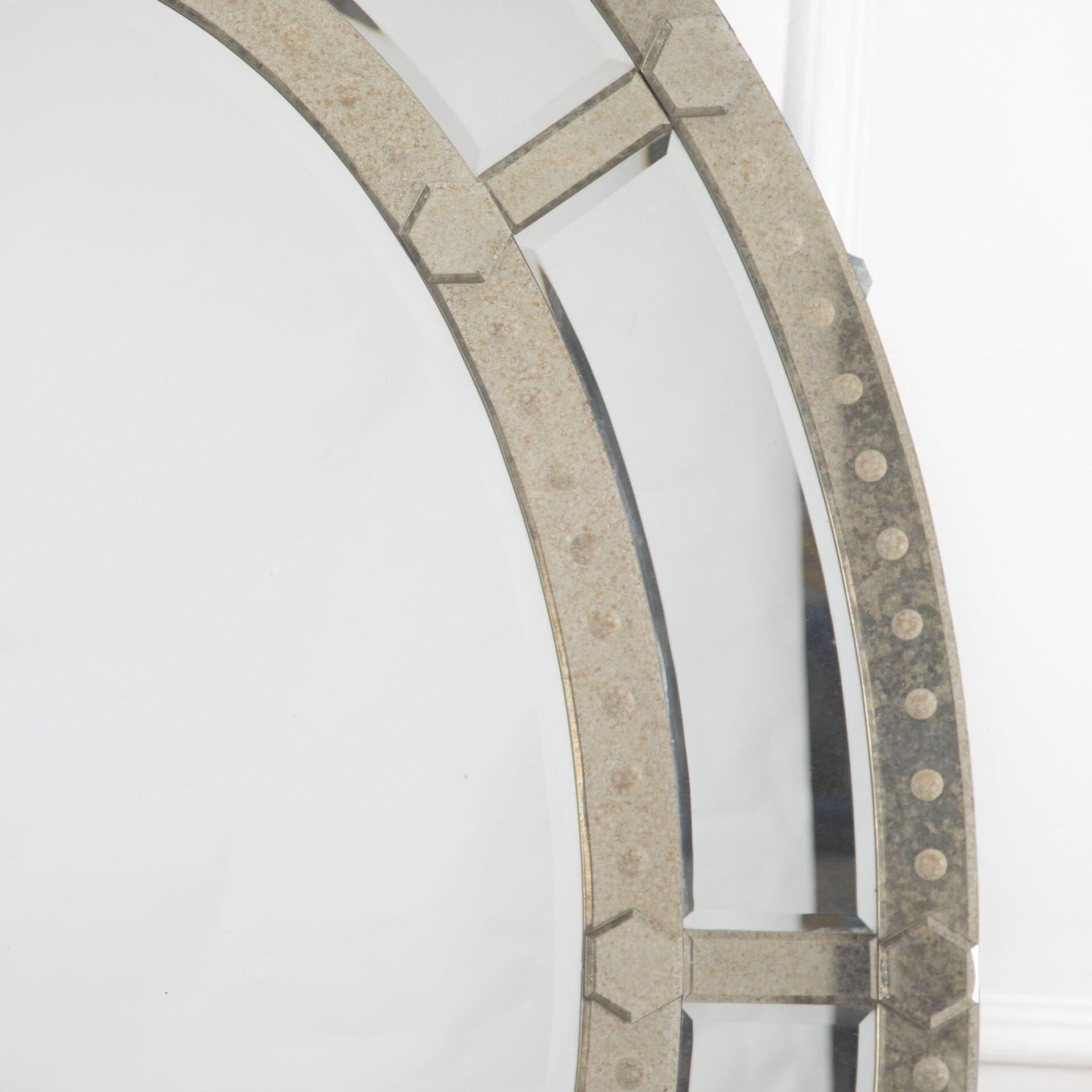 Großer ovaler Spiegel des 20. Jahrhunderts im Zustand „Gut“ im Angebot in Gloucestershire, GB