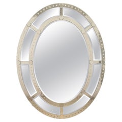 Large 20th Century Oval Mirror
