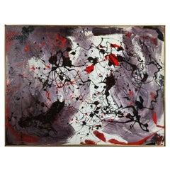 Large 20th Century Quality Abstract Expressionist Painting 37” x 49” 