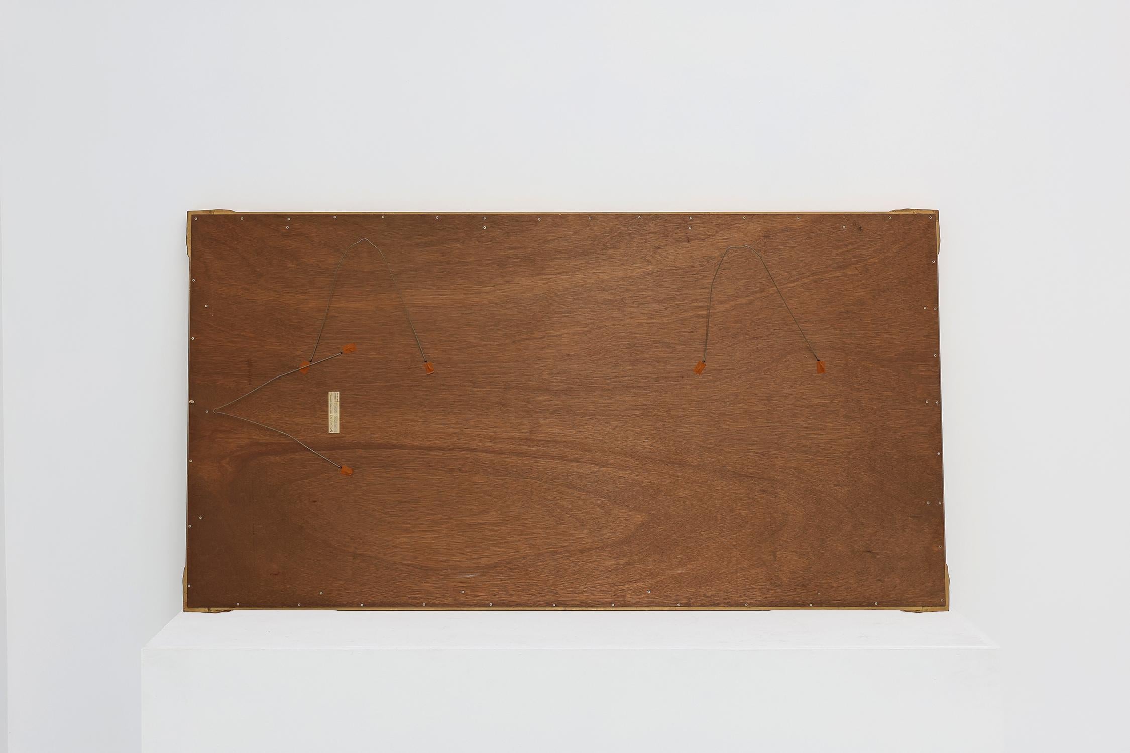 Gran espejo rectangular dorado Deknudt del siglo XX de estilo barroco, Bélgica en venta 4