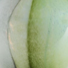 Large 20th Century Scottish Green Art Glass Vase as a Table Lamp After Monart