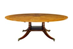 Large 20th century Sheraton inspired dining table
