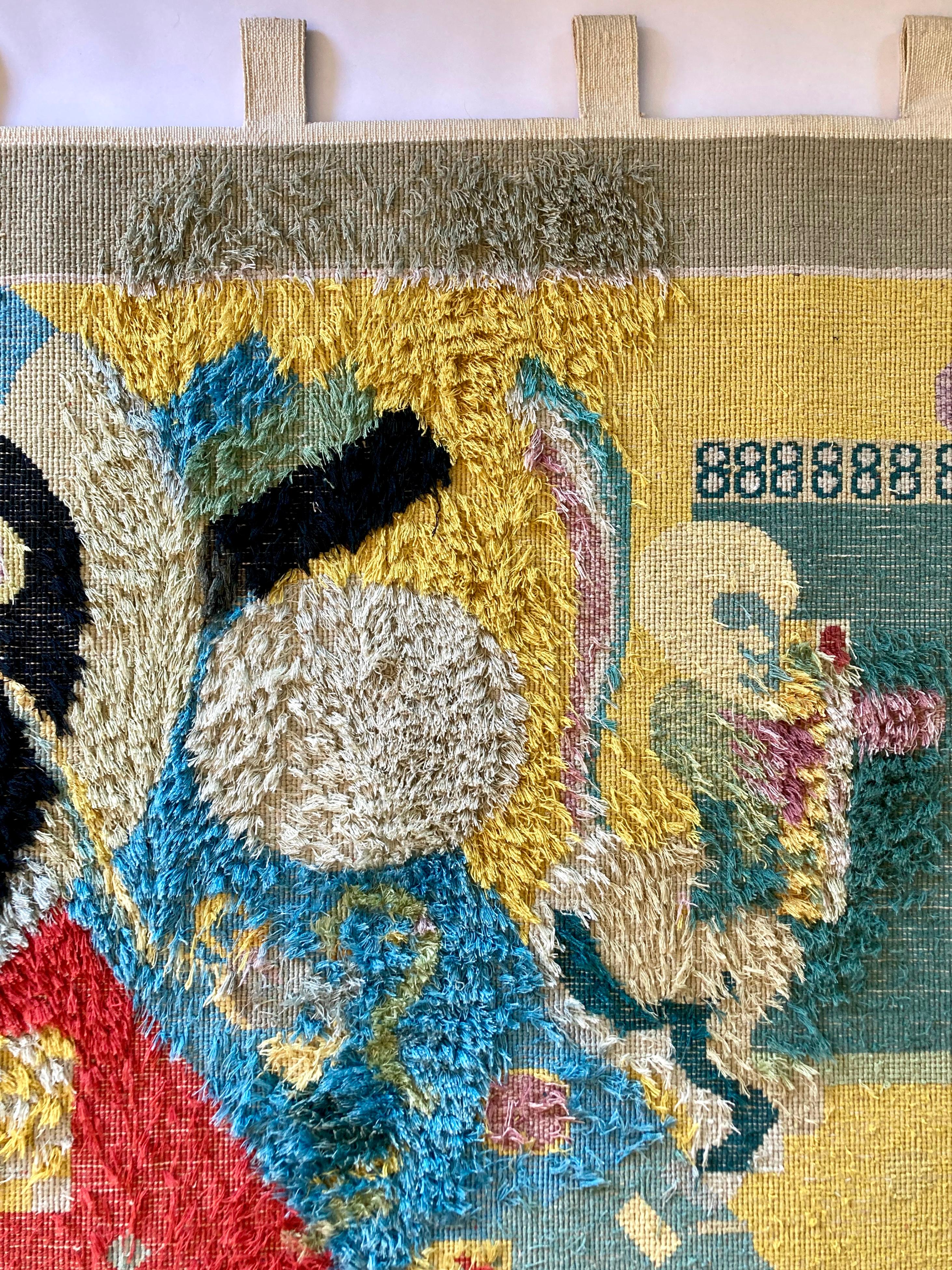 Großer gewebter Wandteppich aus Seide des 20. Jahrhunderts nach Kandinskys Komposition 9 (1936) 10