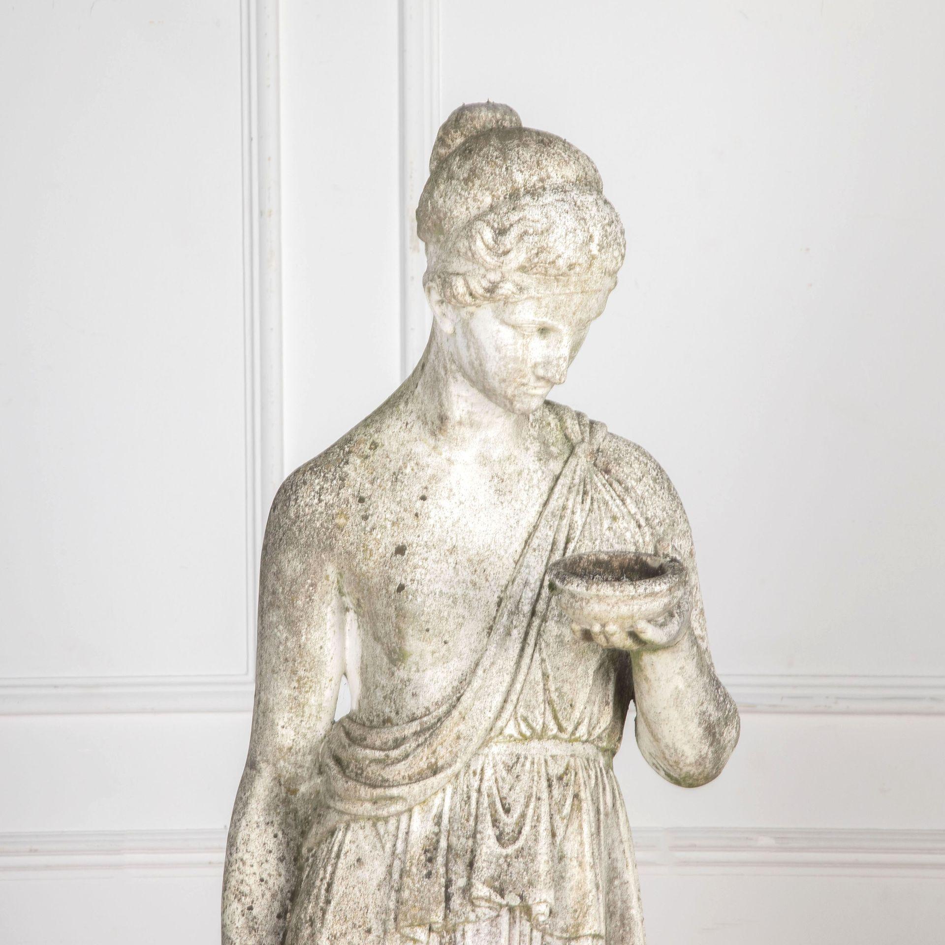 Classical Greek Large 20th Century Stone Statue of Hebe