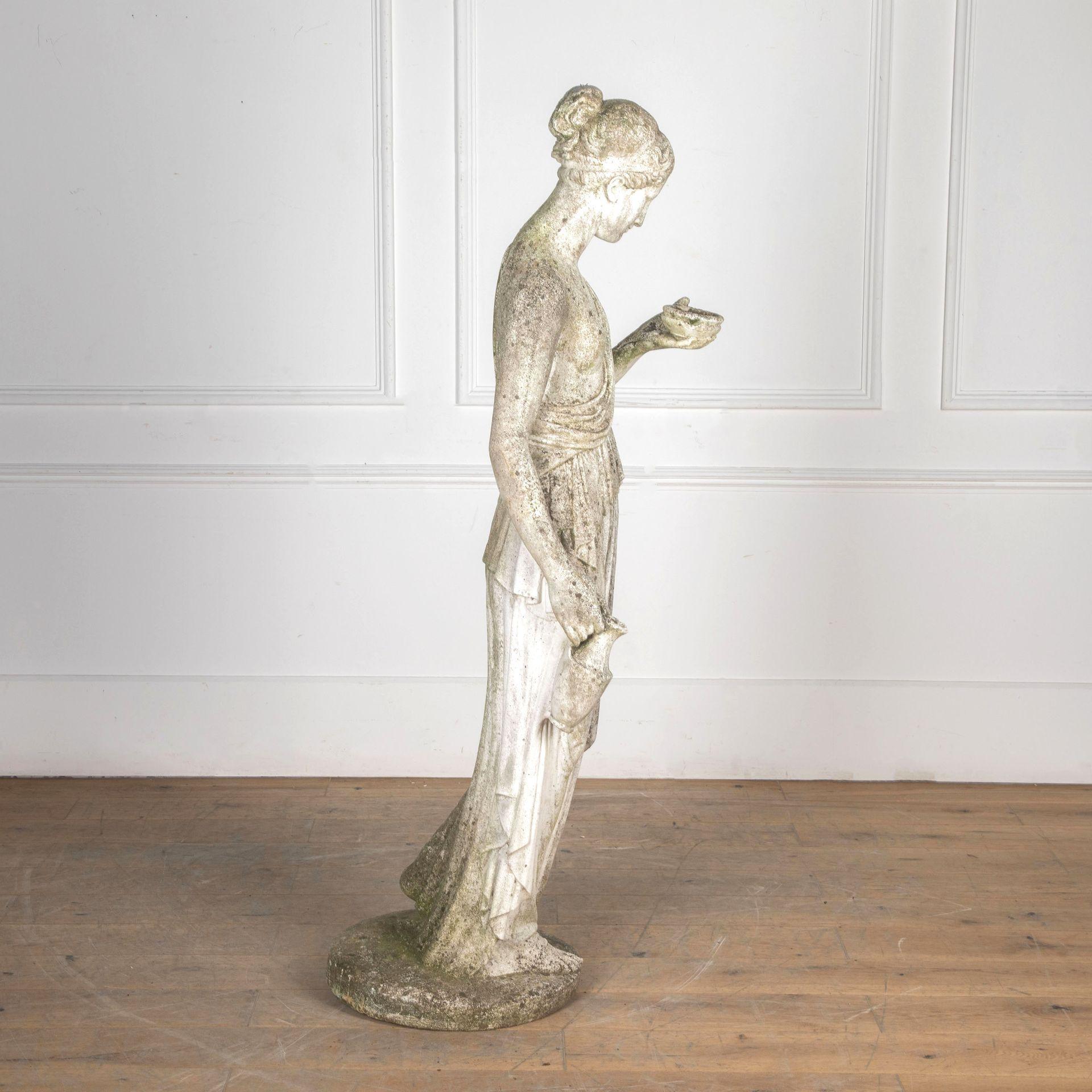 19th Century Large 20th Century Stone Statue of Hebe