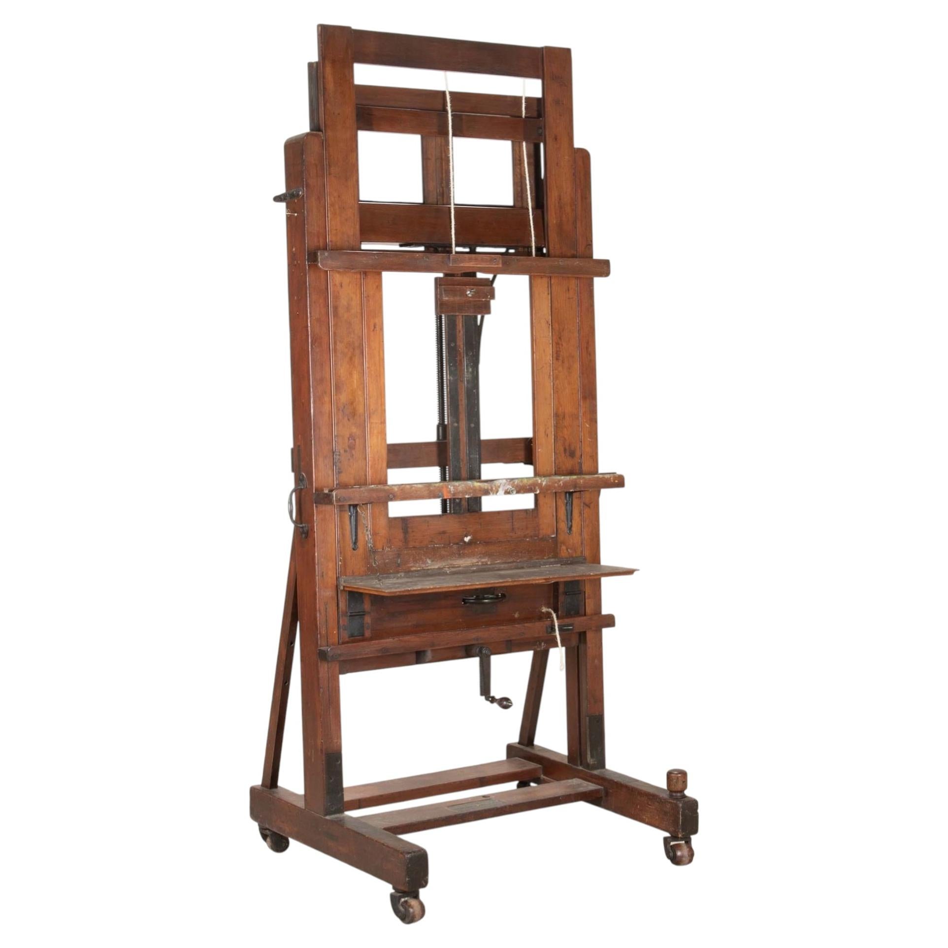 Large 20th Century Windsor and Newton Professional Studio Easel
