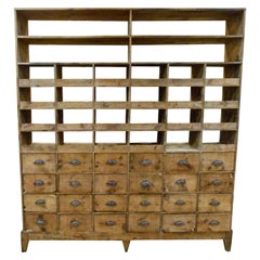 Large 20th Century Wooden Spanish Sorter Cabinet