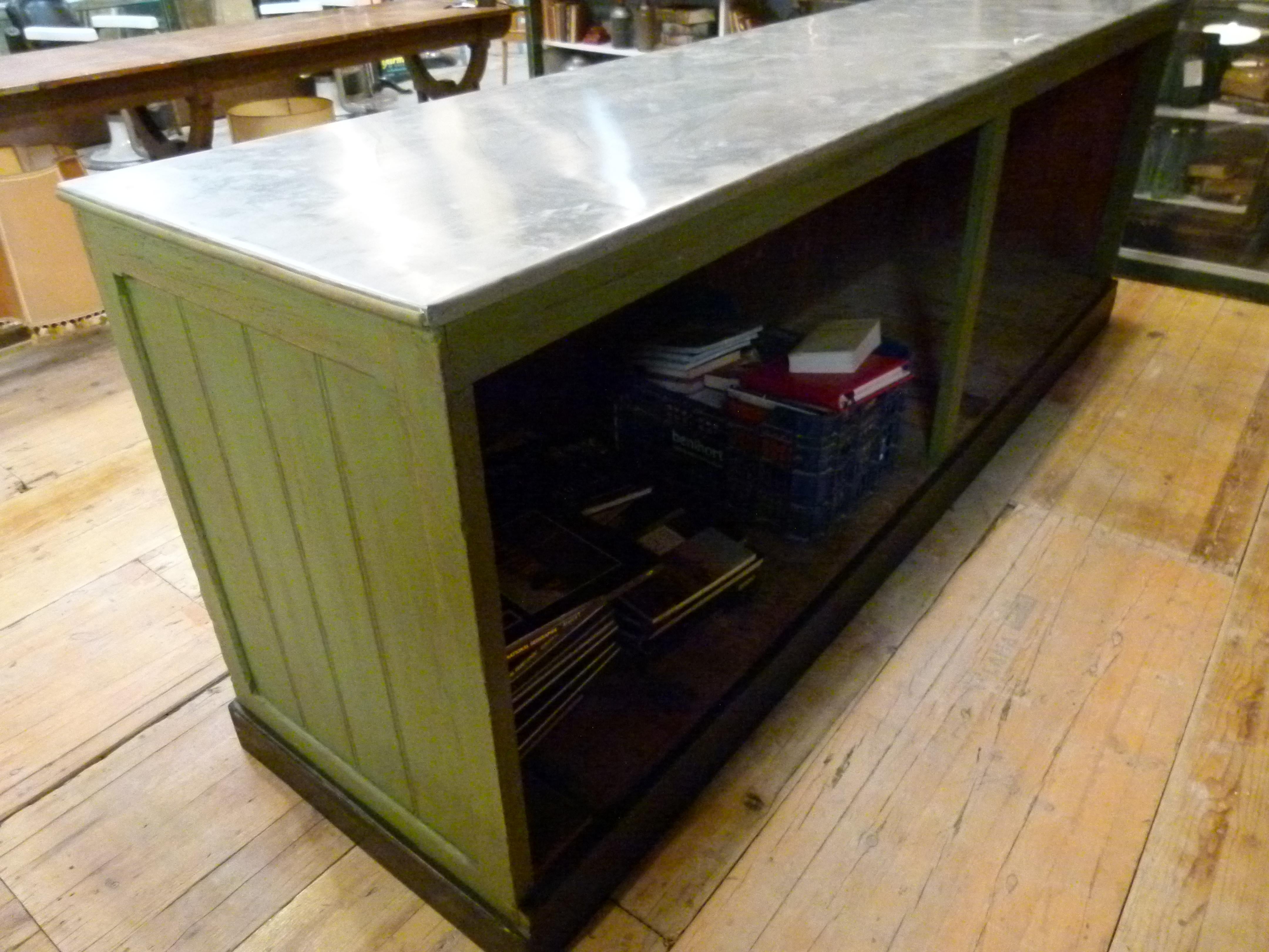 rustic checkout counter