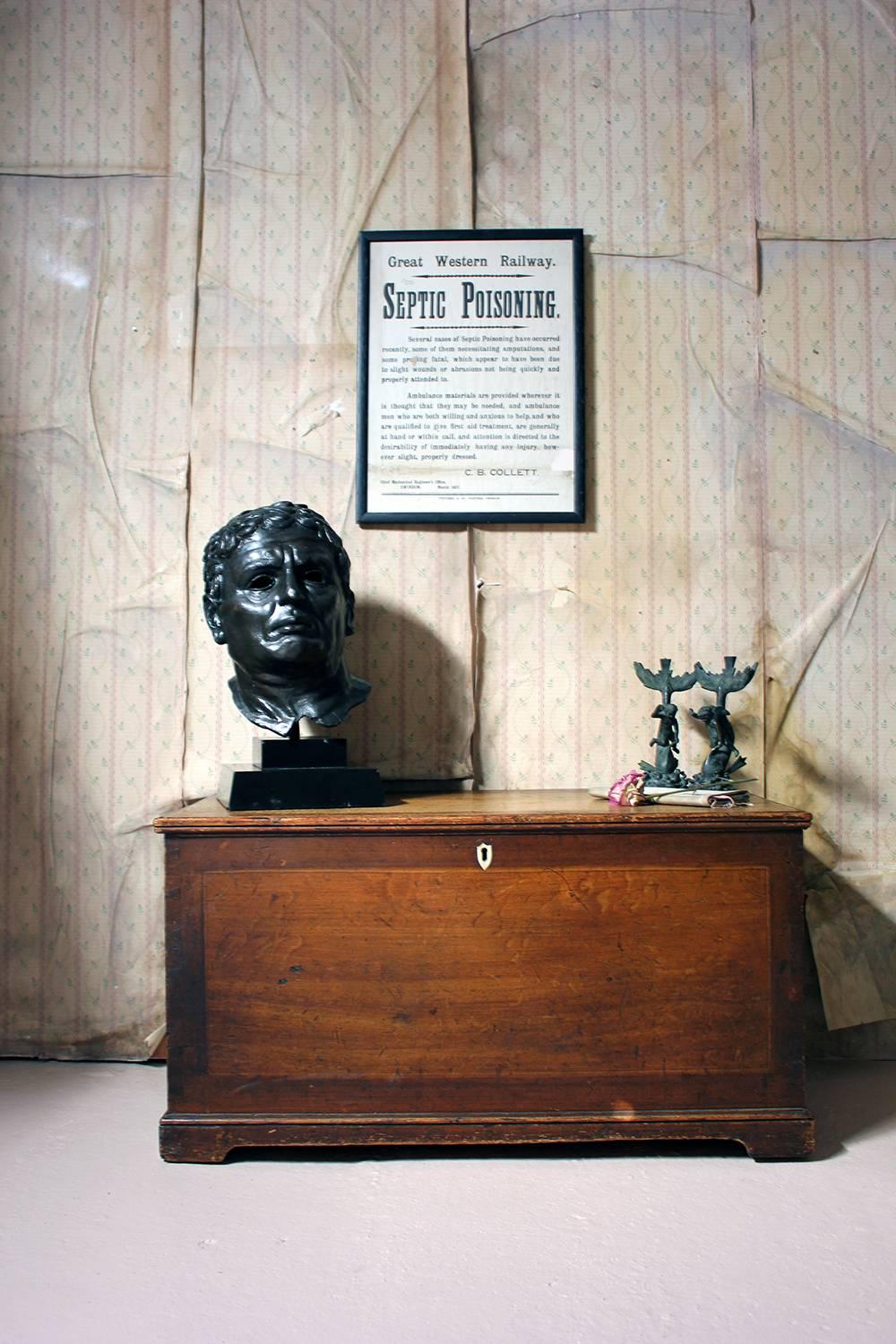 Large 20th Century Bronze Portrait Bust of a Roman Republican 11