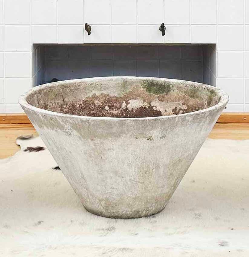 Grande vaso in calcestruzzo conico da 21,65
