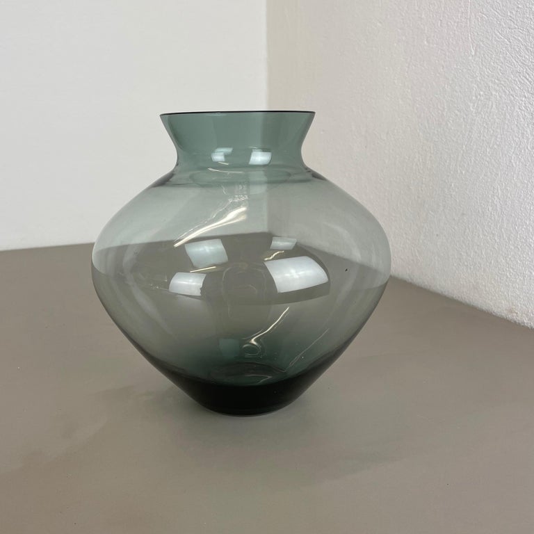 Large Blue Tone Heart Vase Turmaline by Wilhelm Wagenfeld for WMF, 1960s  For Sale at 1stDibs