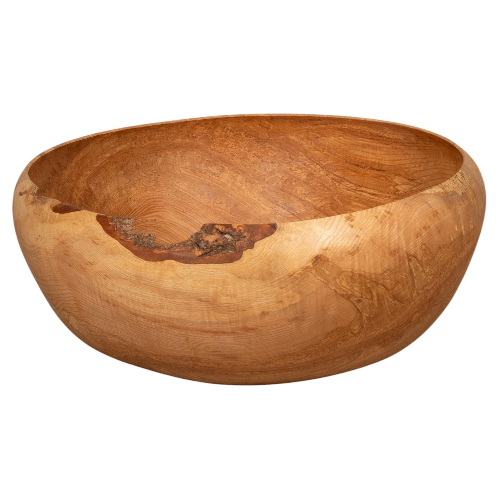 Large 21st Century Anthony Bryant Turned Vessel in Ash For Sale