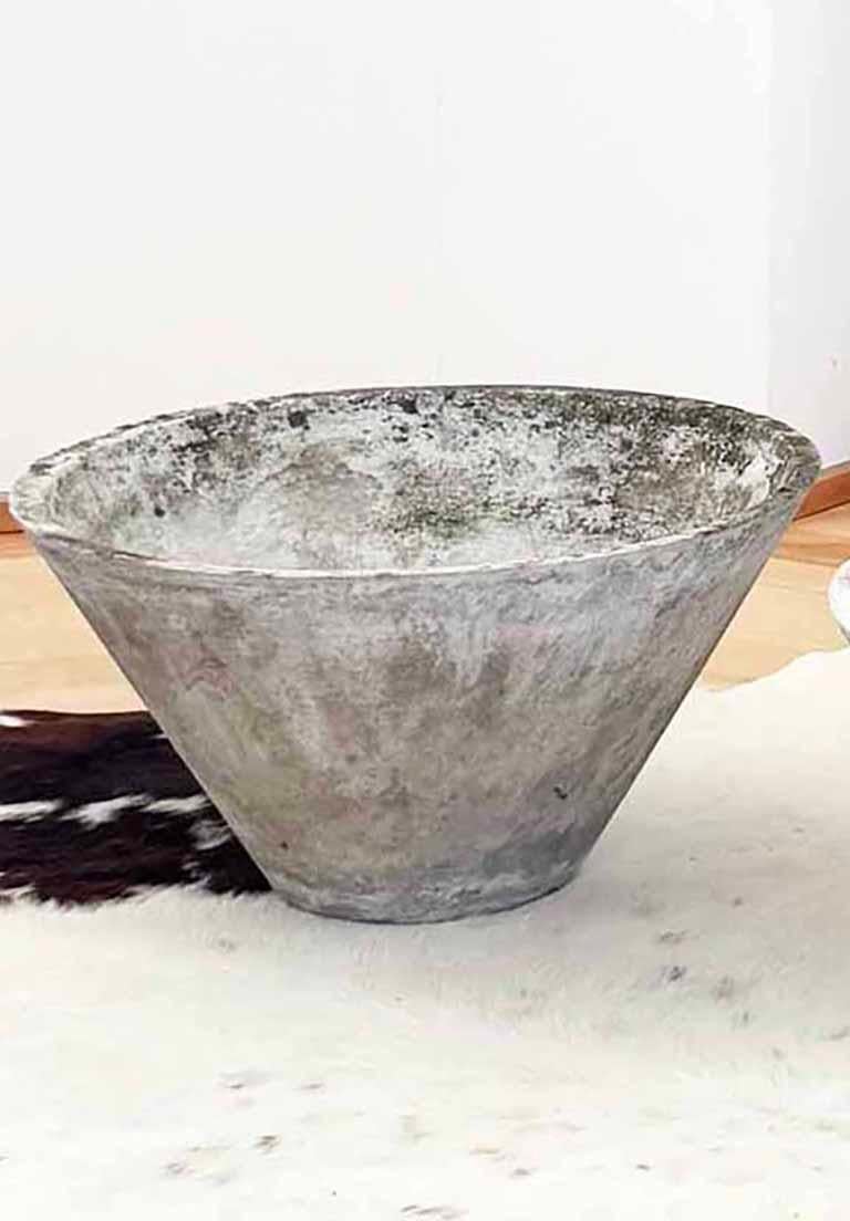 Calcestruzzo Grande vaso in cemento conico da 22