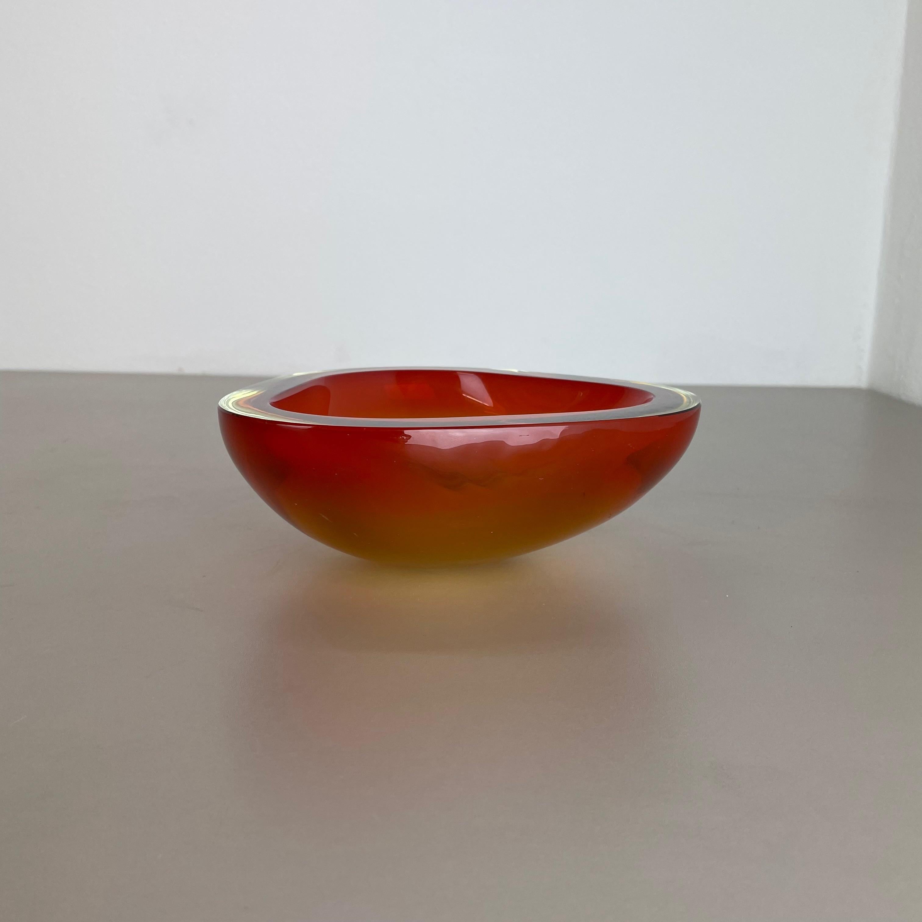 murano glass shell bowl