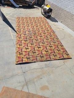 Large 22.7' Art Deco Edward Fields Style Area Rug from the Queen Mary