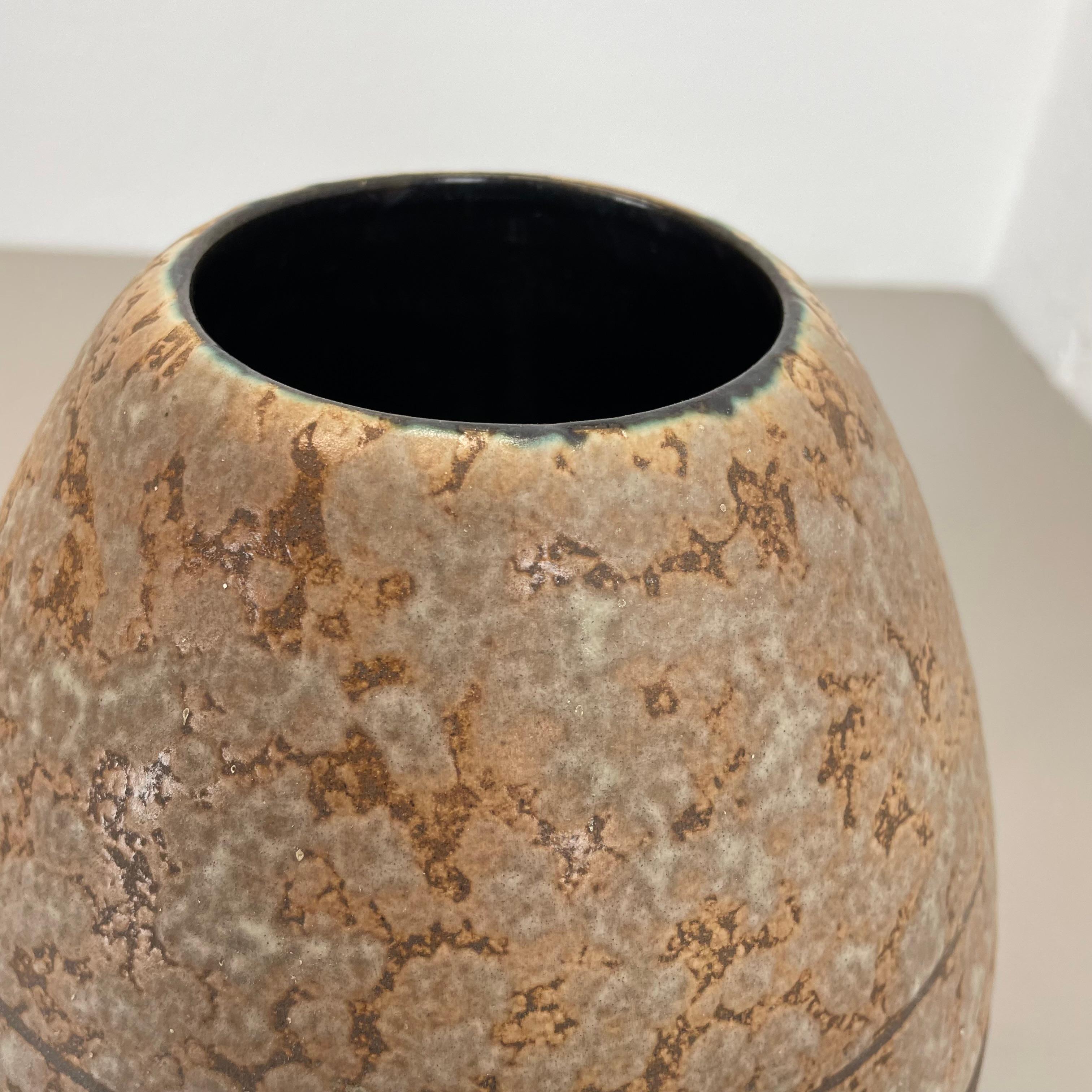 grande vaso di 23 cm in ceramica colorata Fat Lava di Scheurich, Germania, anni '50 in vendita 3