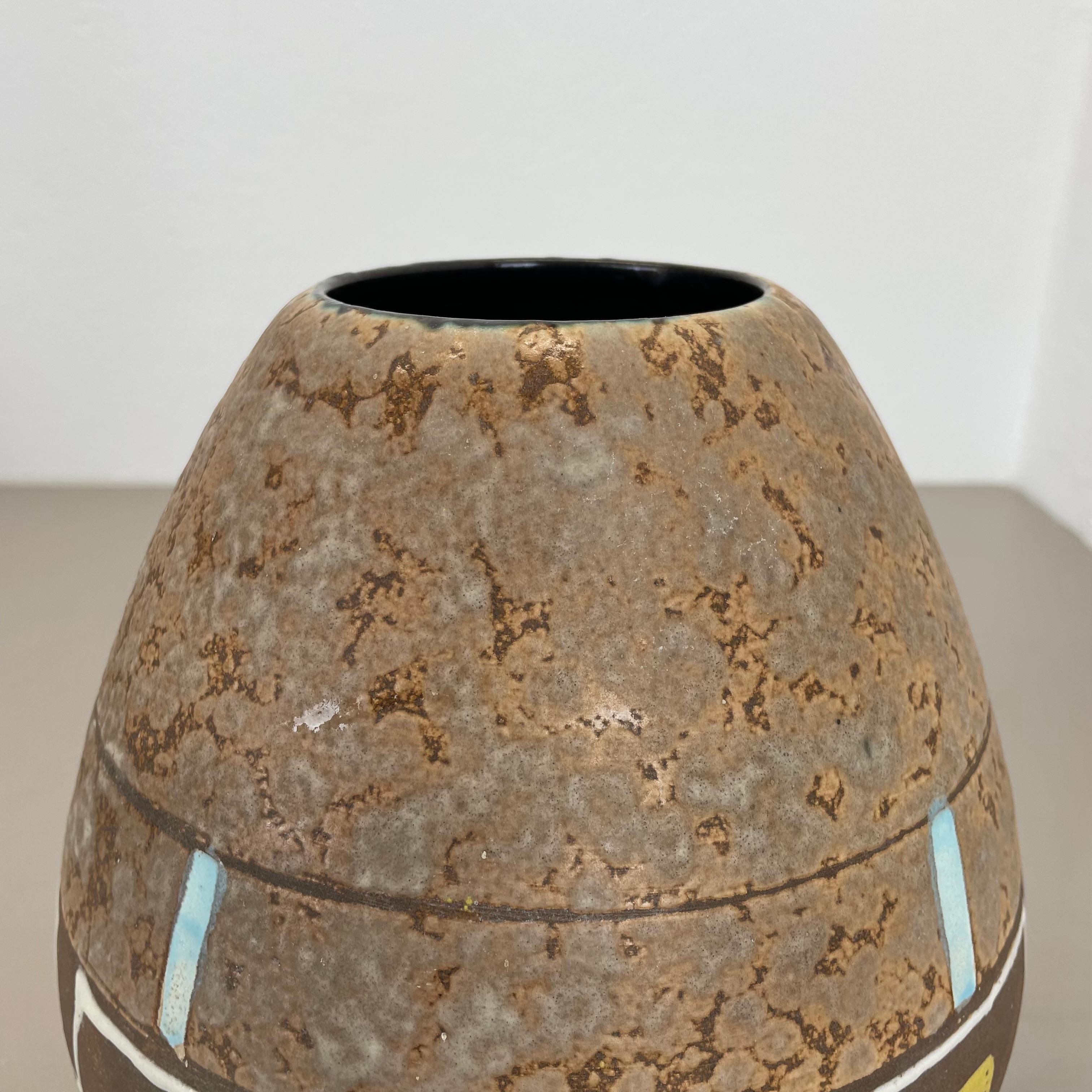 grande vaso di 23 cm in ceramica colorata Fat Lava di Scheurich, Germania, anni '50 in vendita 6