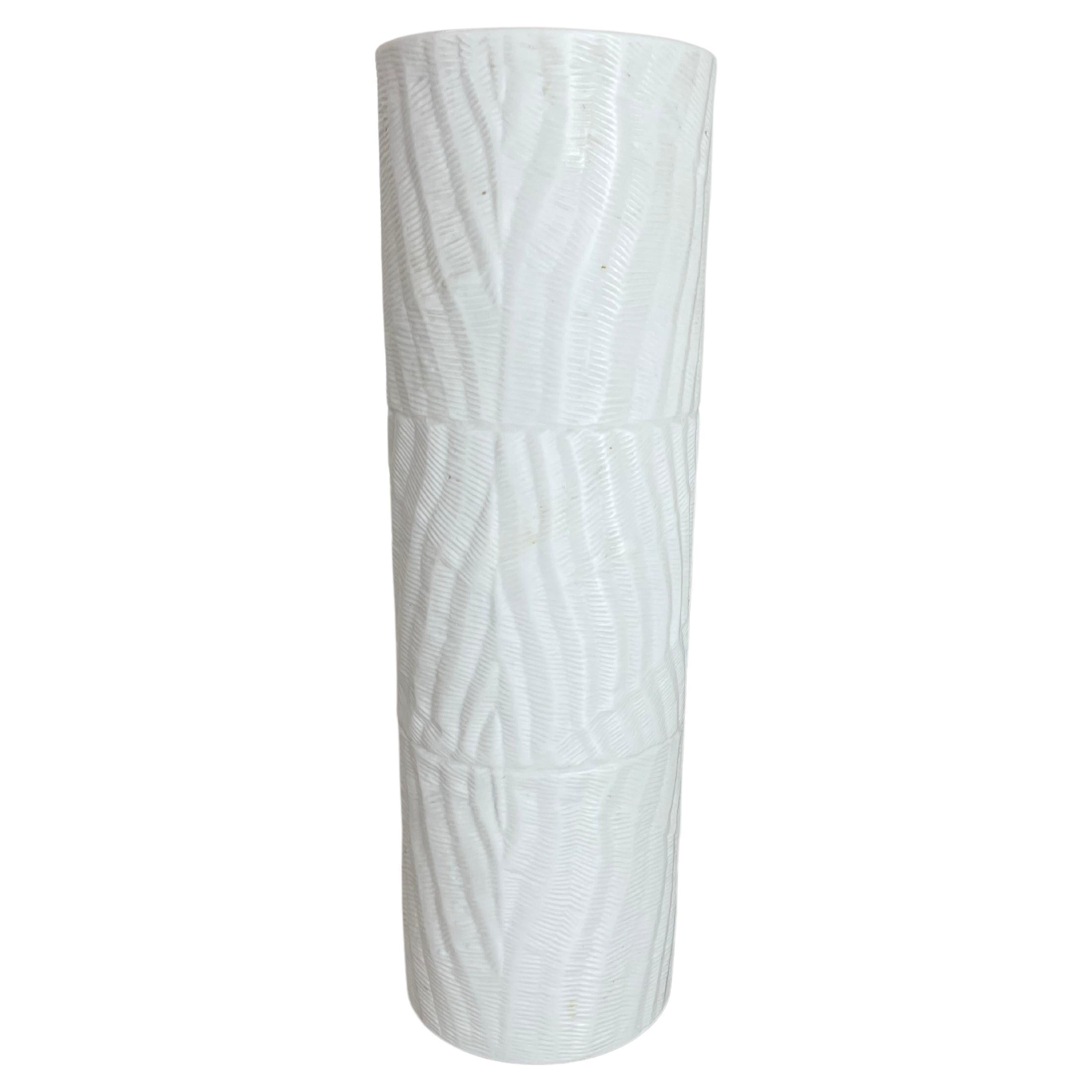 Large 23cm OP Art Vase Porcelain Vase by Martin Freyer for Rosenthal, Germany For Sale