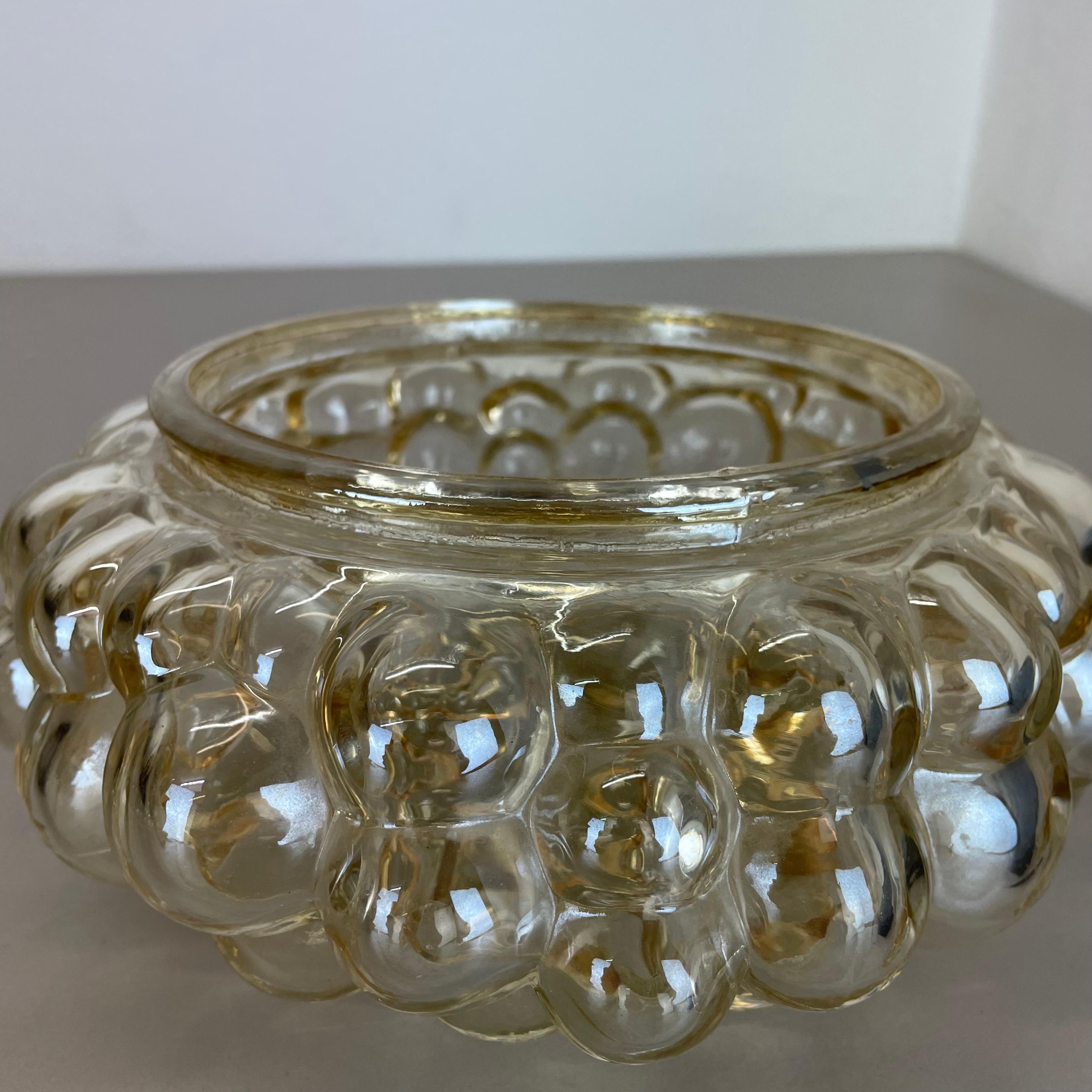 Large 25cm Bubble Glass Wall Light by Helena Tynell for Glashütte Limburg, 1960 For Sale 12