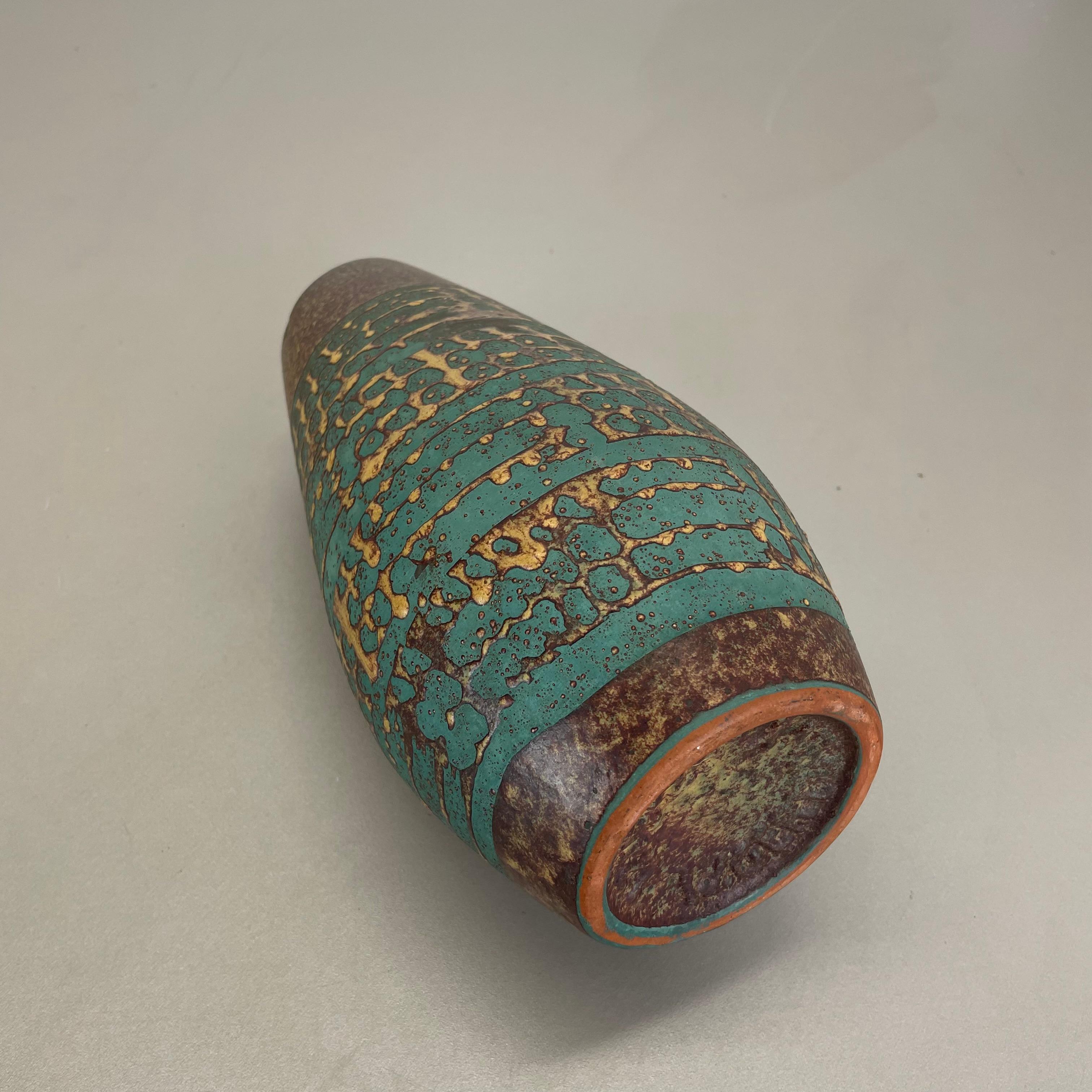 Large 25cm Ceramic Brutalist Vase FAT LAVA Carstens Tönnieshof, Germany, 1970s For Sale 10