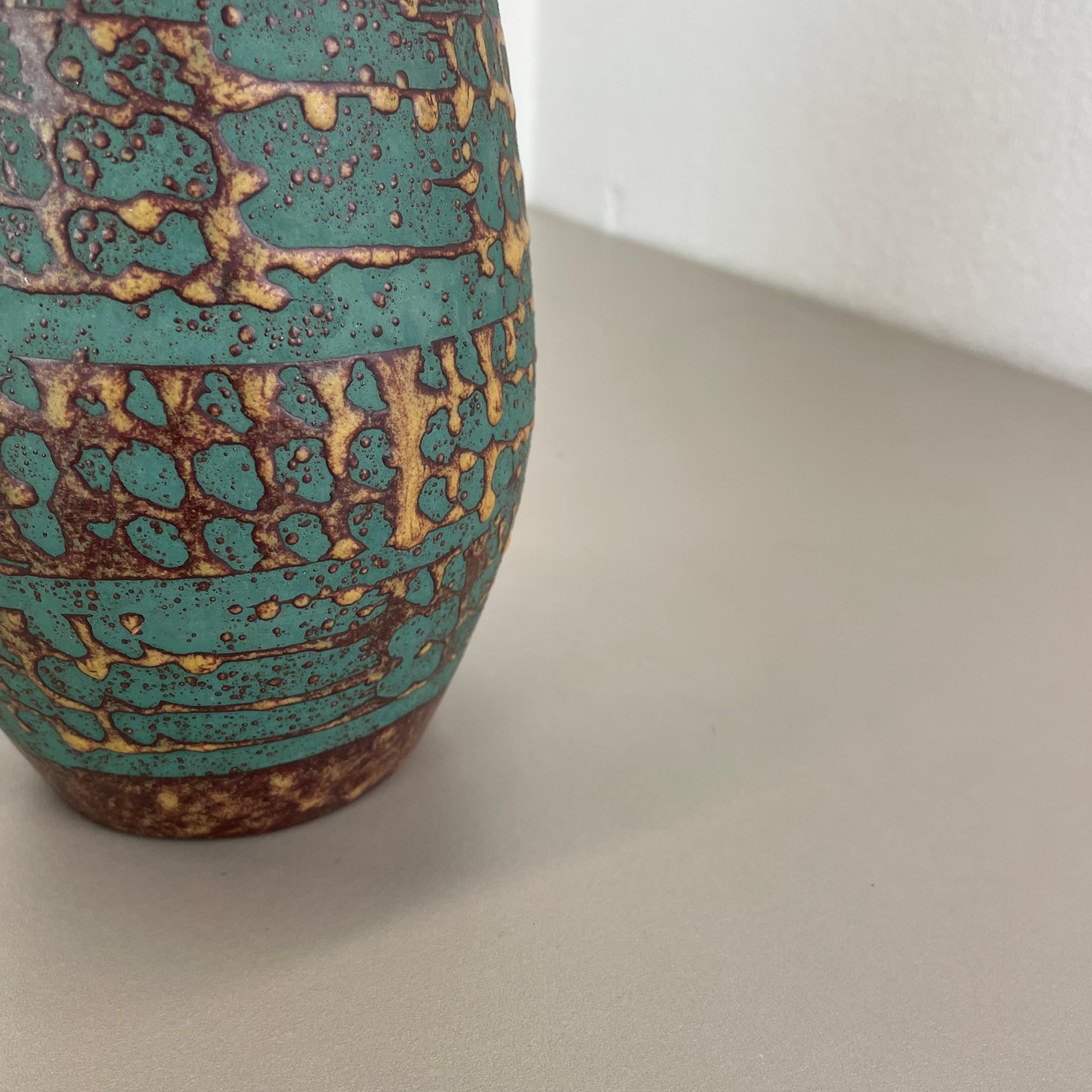 Large 25cm Ceramic Brutalist Vase FAT LAVA Carstens Tönnieshof, Germany, 1970s For Sale 2