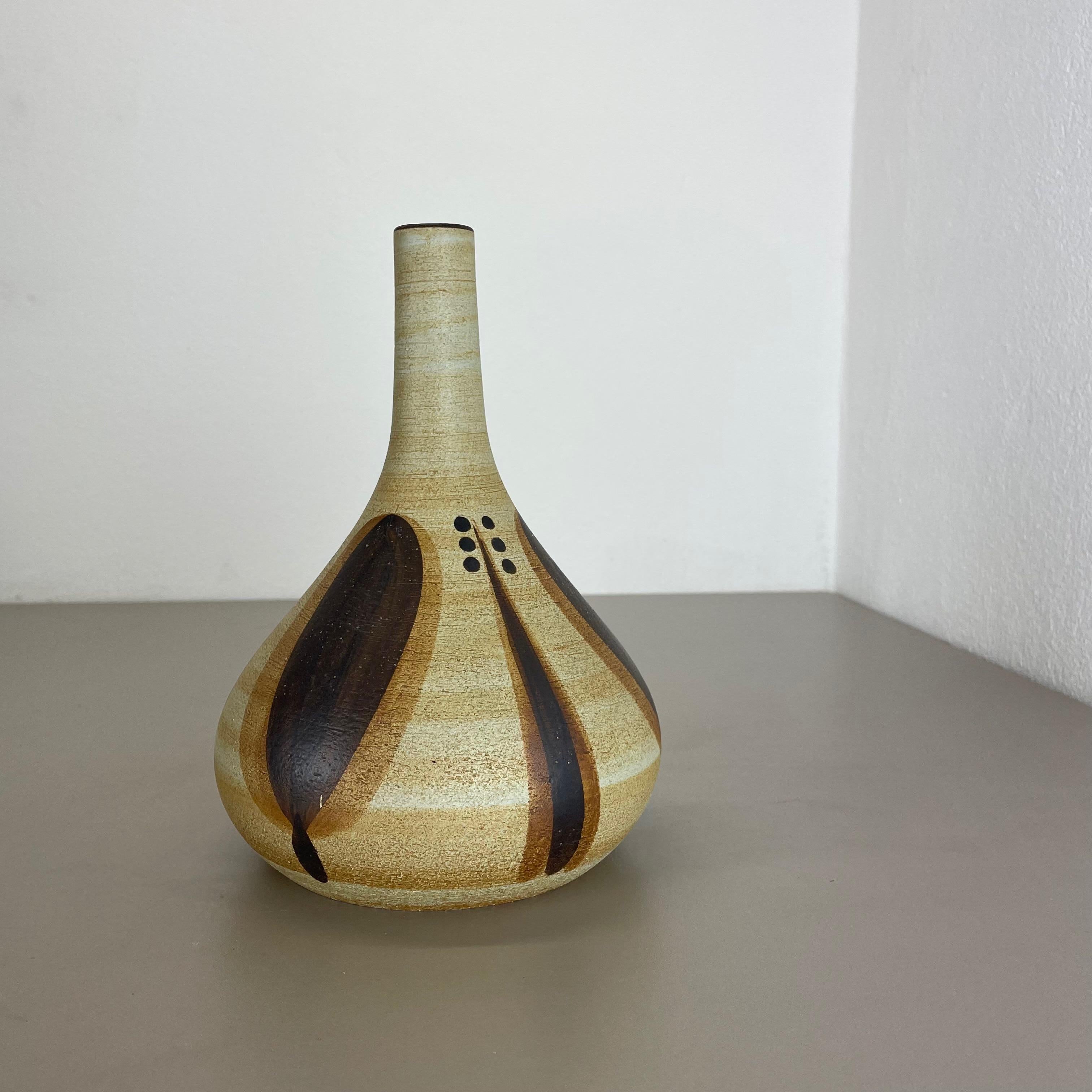 20ième siècle Grand vase moderniste de 25 cm Sculpture Peter Müller pour Sgrafo Modern, Allemagne 1970 en vente