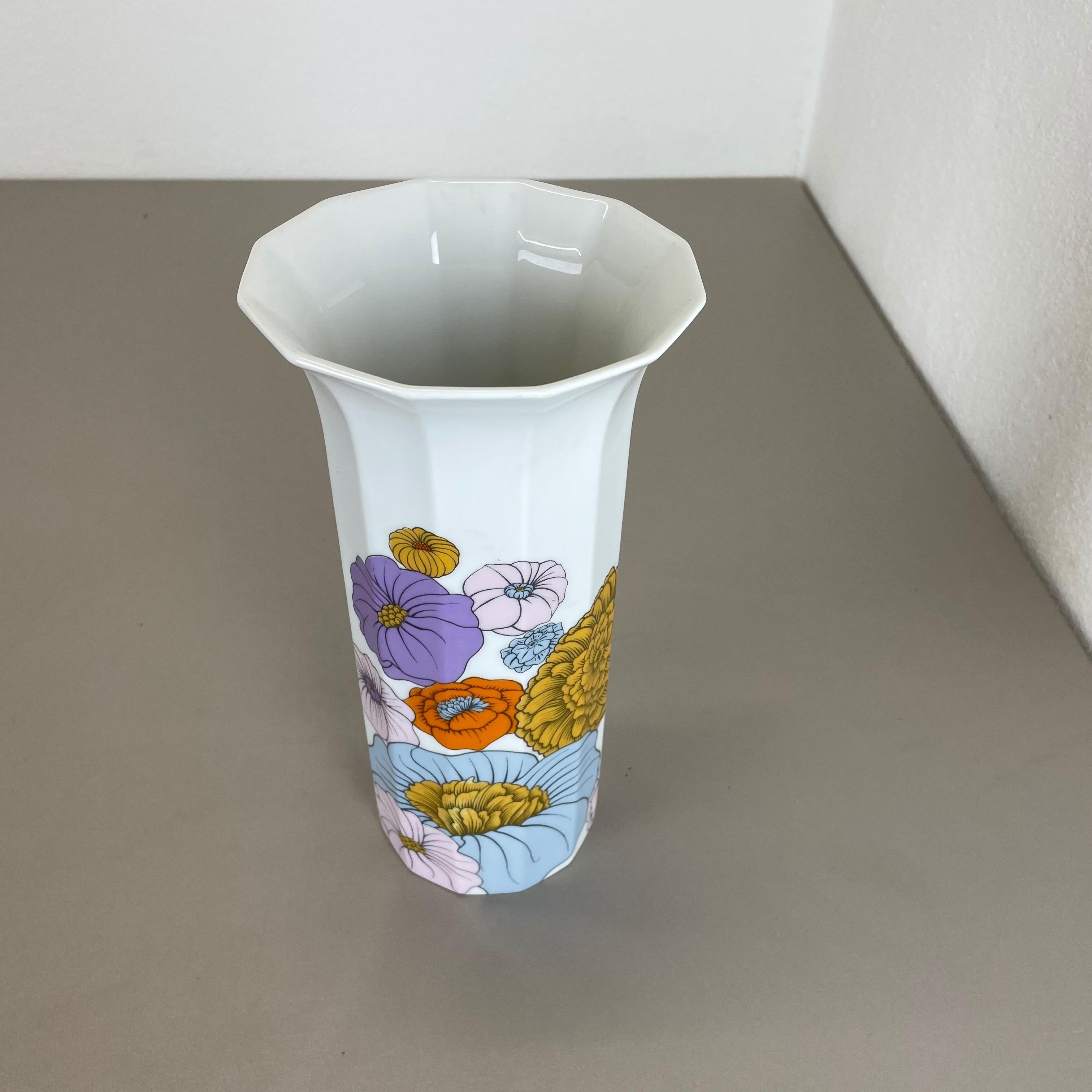 Mid-Century Modern Porcelain Vase by Björn Wiinblad Rosenthal Studio Line Germany, 1970 For Sale