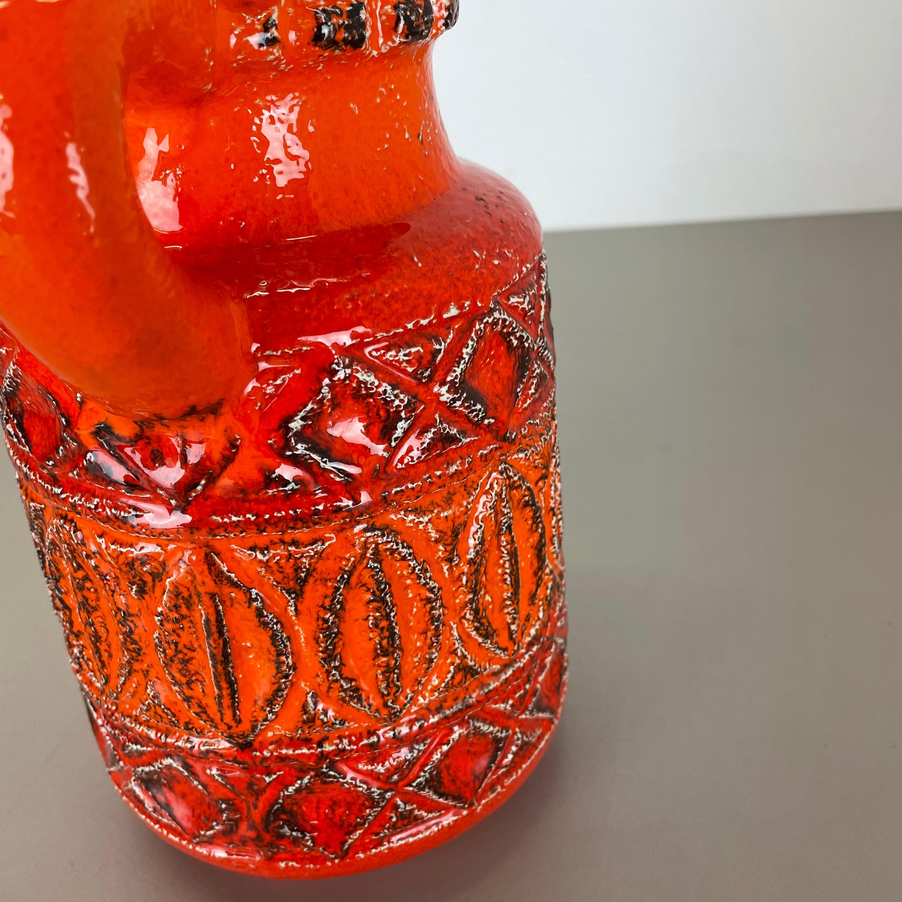 Vaso in ceramica lavica super colorato di Bay Ceramics, Germania, anni '1970 in vendita 7