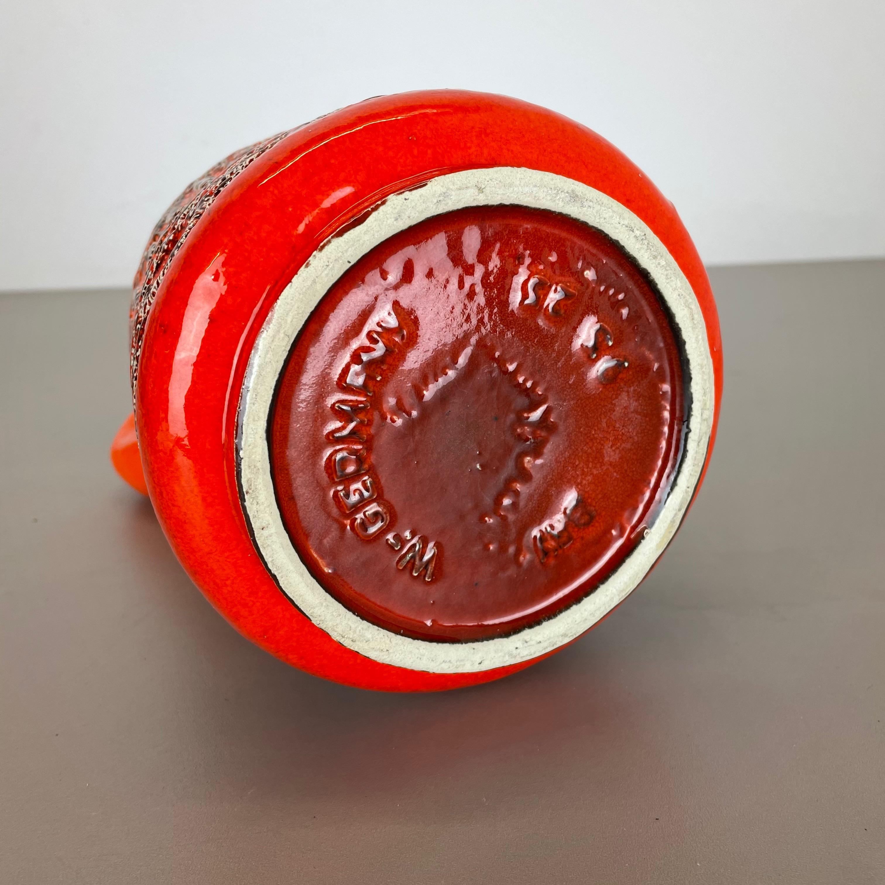 Vaso in ceramica lavica super colorato di Bay Ceramics, Germania, anni '1970 in vendita 9