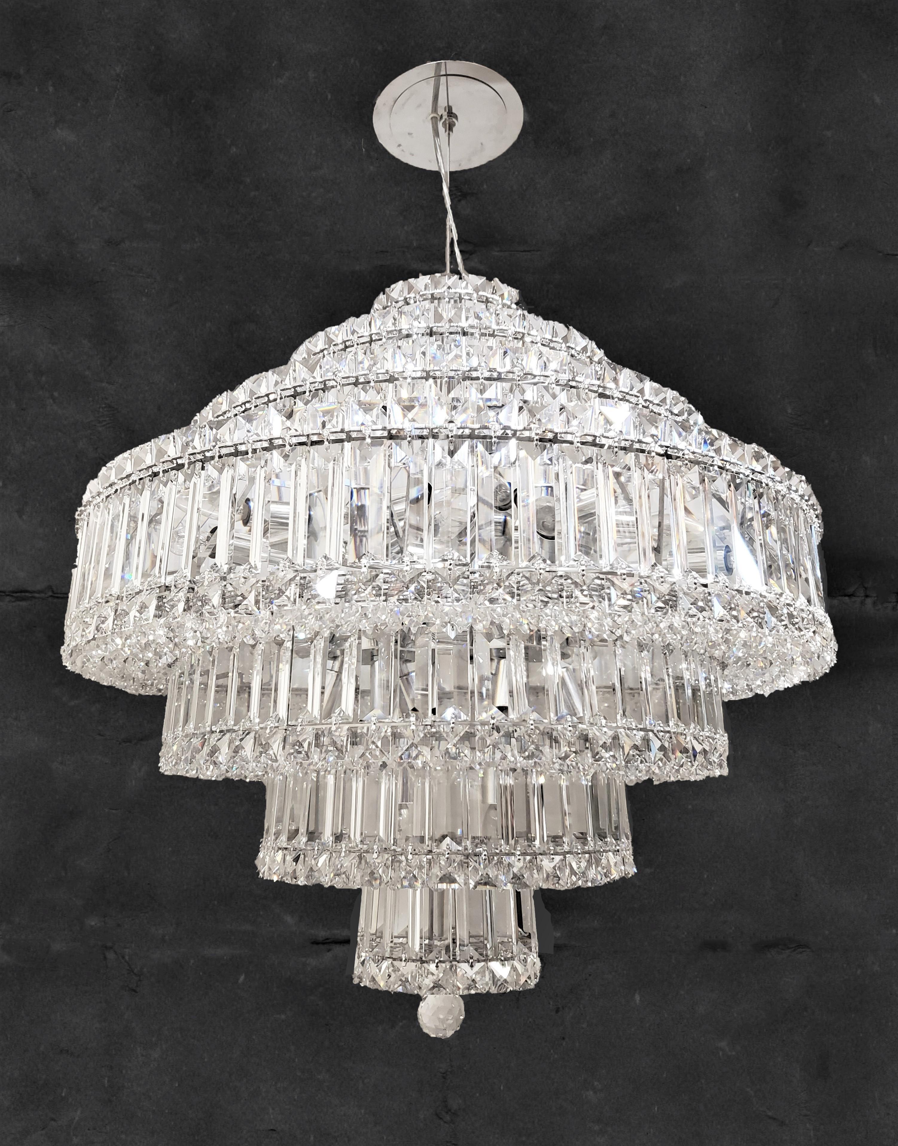 harga swarovski refrax wave linear chandelier by schonbek signature large size