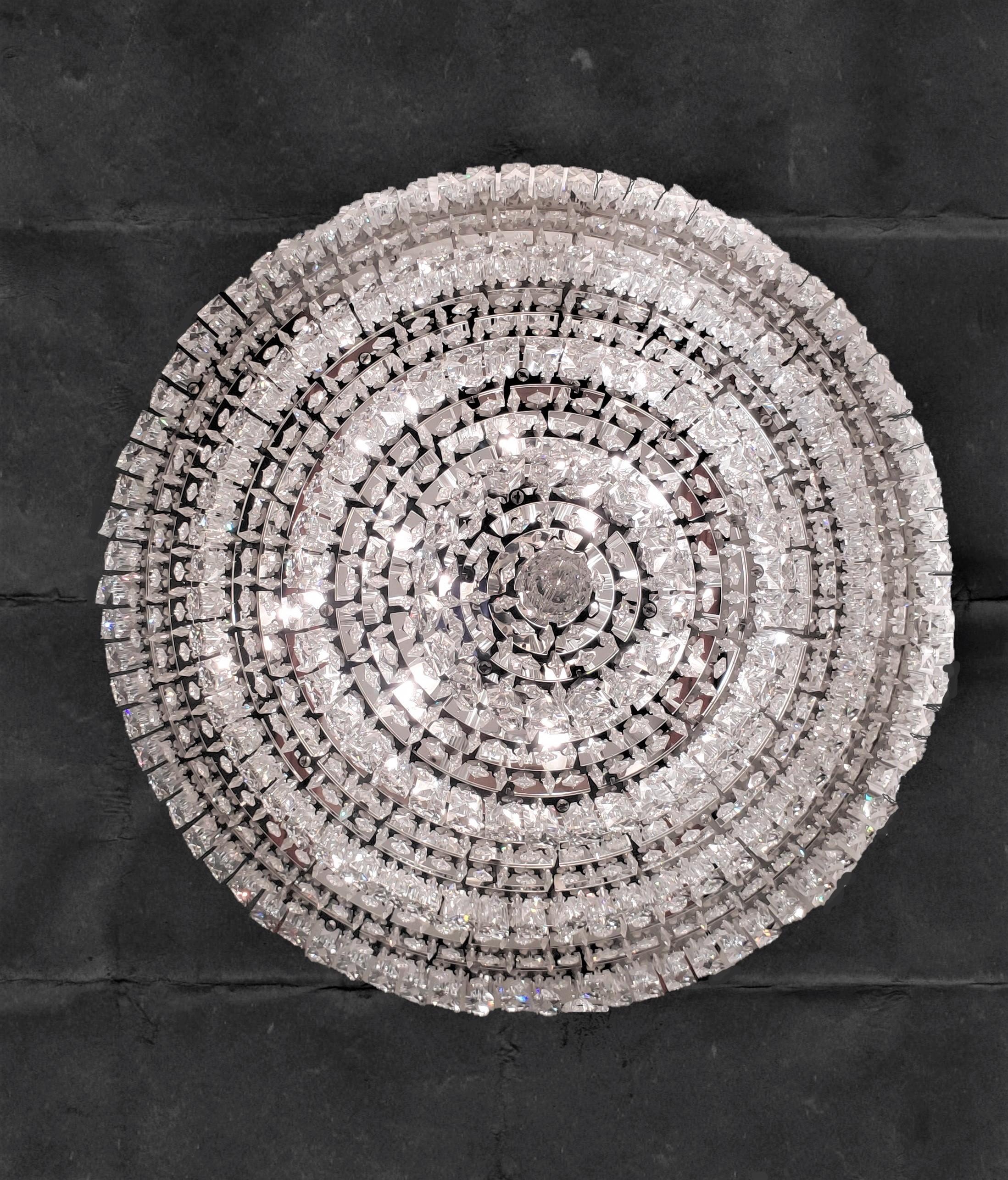 swarovski refrax wave linear chandelier by schonbek signature large size harga