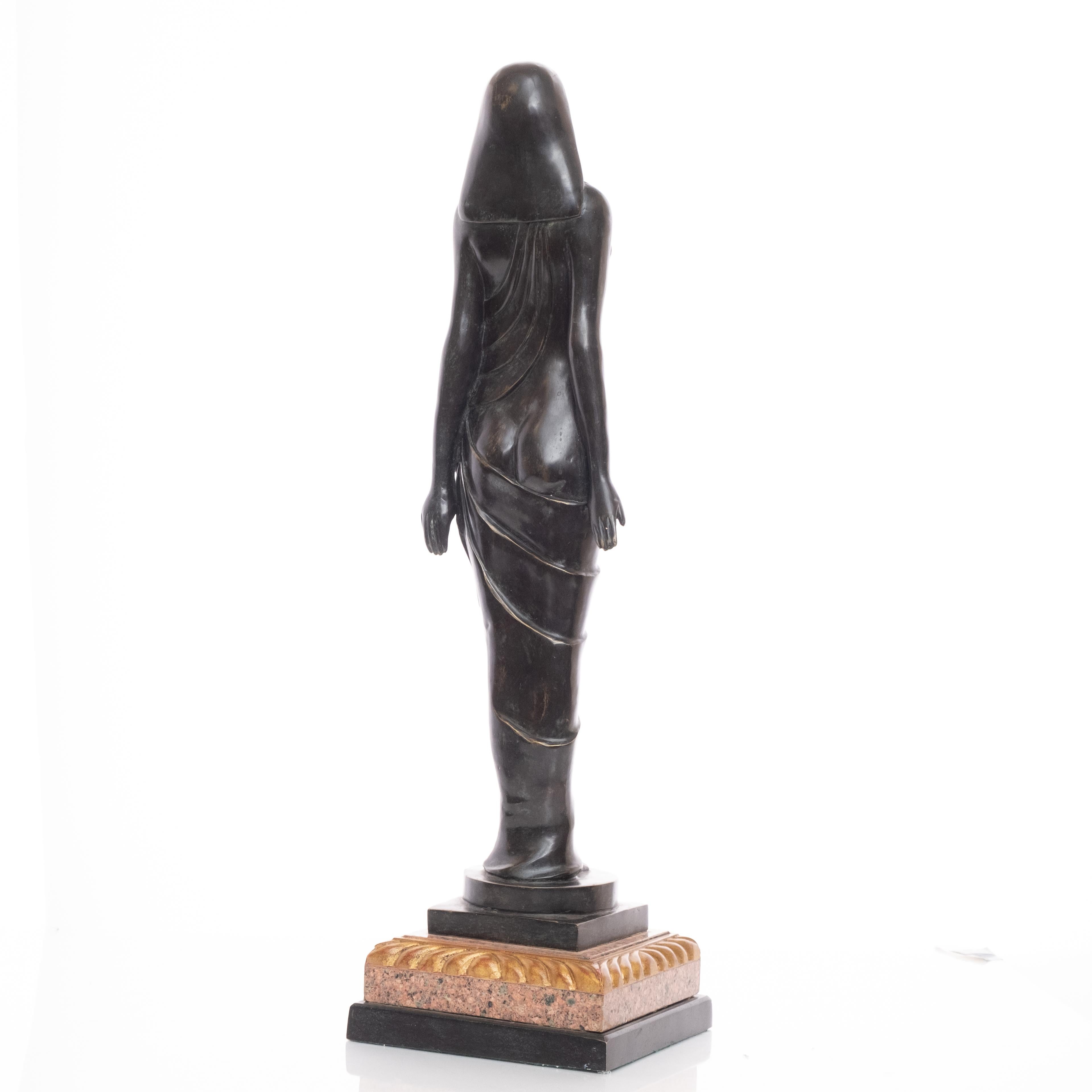 20th Century Art Deco Style Bronze Goddess